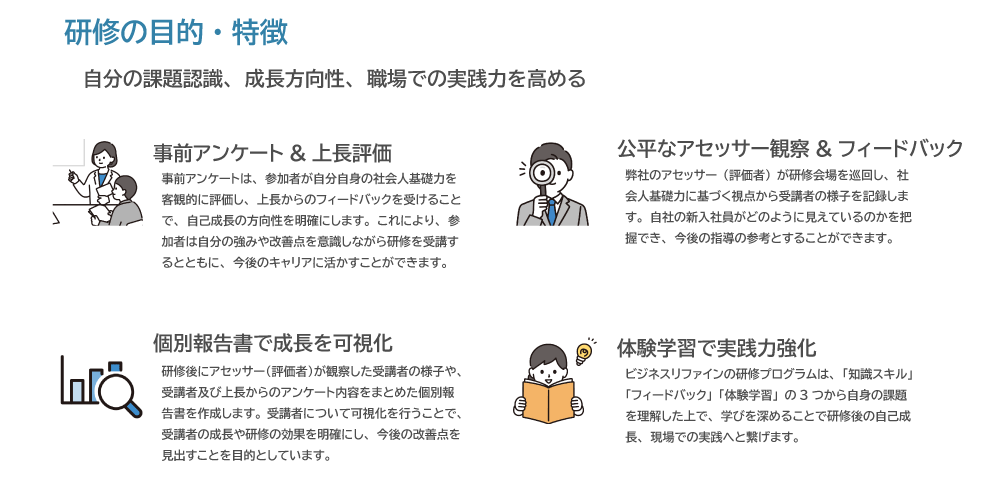研修の目的・特徴